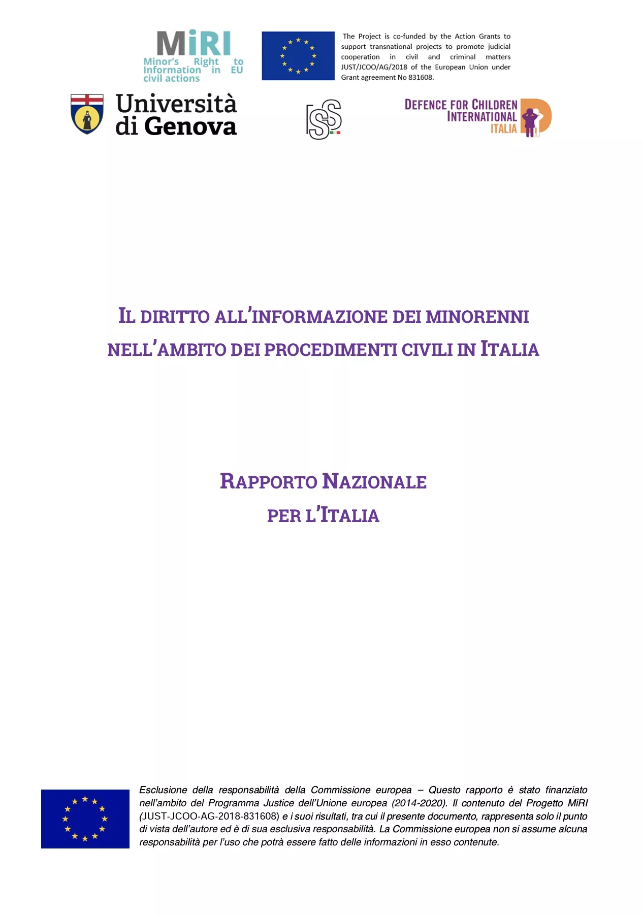 Il Diritto all'Informazione dei Minorenni nell'Ambito dei Procedimenti Civili in Italia